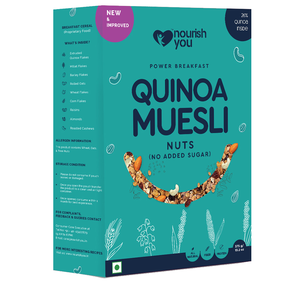 Quinoa Muesli Nuts - No Added Sugar 700g