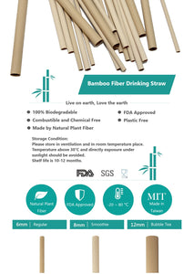 Bamboo Fiber Drinking Straws